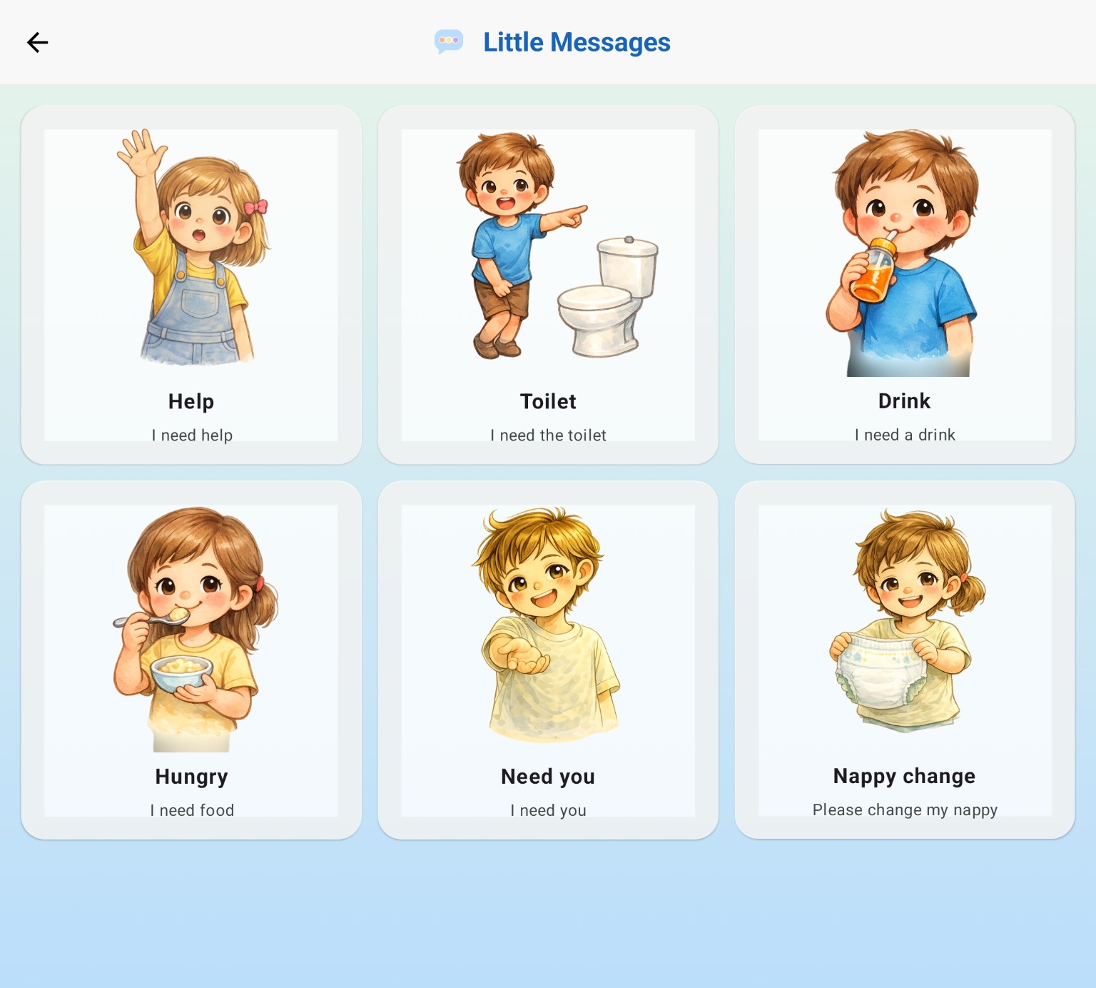 Little Talks Little Messages choices